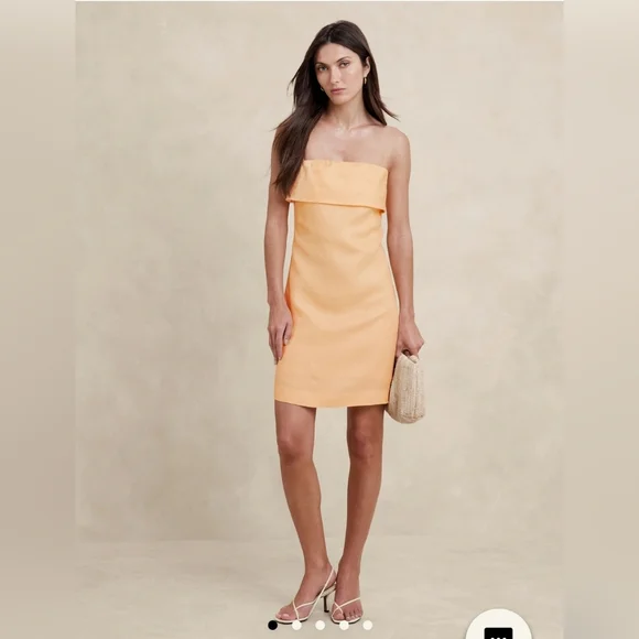 Banana Republic | Dresses | Nwt Banana Republic Strapless Linen Mini Dress Size 8 Petite In Sugar Melon | Poshmark Banana Republic | Dresses | Nwt Banana Republic Strapless Linen Mini Dress Size 8 Petite In Sugar Melon | Poshmark